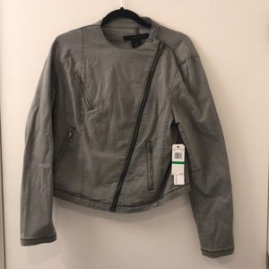 Calvin Klein gray motorcycle jacket - size L